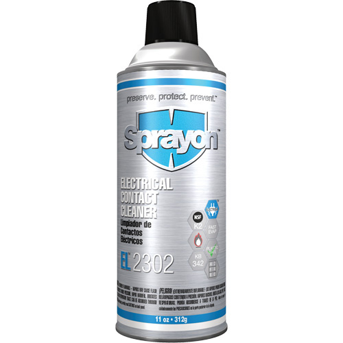 Sprayon SC2302000 EL2302 Flammable Electronic Contact Cleaner EL2302 Electrical Contact Cleaner, Aerosol Can - Can