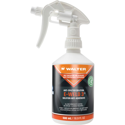 Walter Surface Technologies 53F253 E-Weld 3 Weld Spatter Release Solutions E-Weld 3 Weld Spatter Release Solutions, Trigger Spray - Bottle