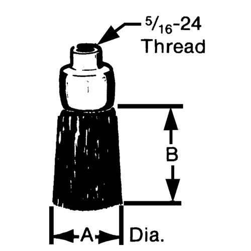 Oil-Rite Corp A2080-2 Flat, Round or Roto Brushes Flat, Round or Roto Brushes - Each