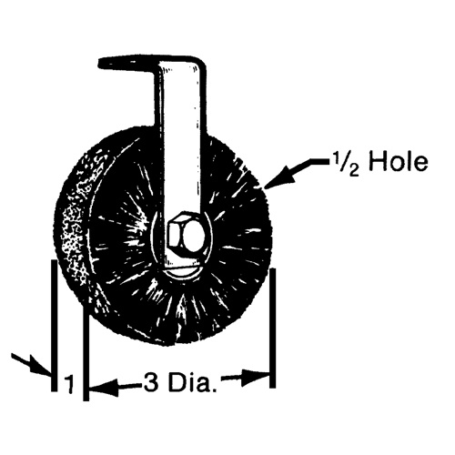 Oil-Rite Corp A2307-4 Flat, Round or Roto Brushes Flat, Round or Roto Brushes - Each