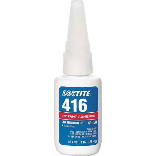 Loctite 135452 416 Super Bonder Instant Adhesive, Clear, Bottle, 1 oz.-(Bottle)