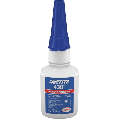 Loctite 233927 422 Super Bonder Adhesive, Clear, Bottle, 1 fl. oz.-(Bottle)
