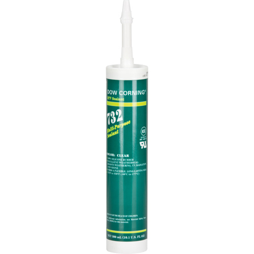 Dow Corning 732-CL-CART 732 Silicone Sealant, Tube, Clear-(Each)