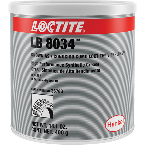 Loctite 457458 Viperlube High Performance Synthetic Grease, 514 g., Can-(Can)