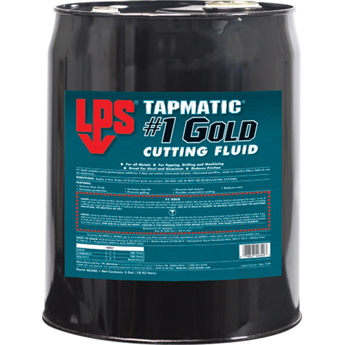 LPS C40340 Tapmatic #1 Gold Cutting Fluids, 5 gal.-(Pail)