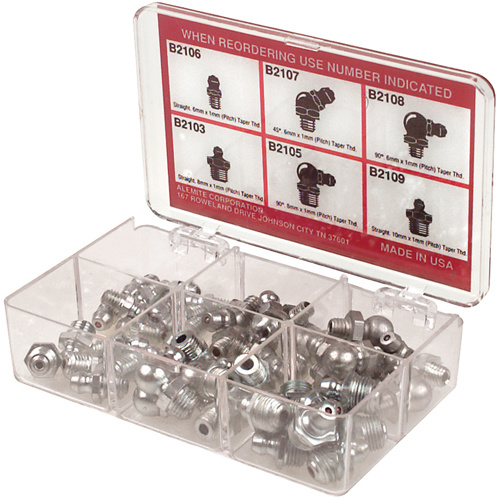 Alemite 2371 Metric Fitting Assortments Metric Fitting Assortments - Each