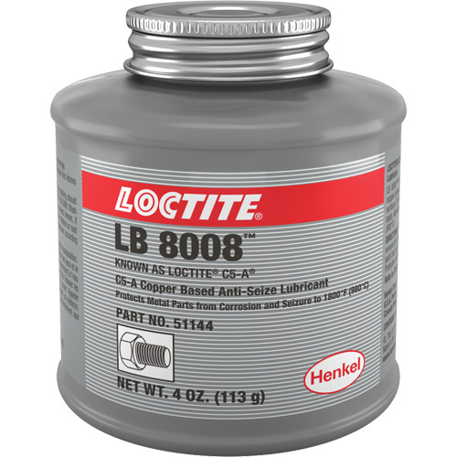 Loctite 234259 Copper Based Anti-Seize Lubricant Copper Based Anti-Seize Lubricant, 4 oz., Brush Top Can, 1800°F (982°C) Max Temp. - Can
