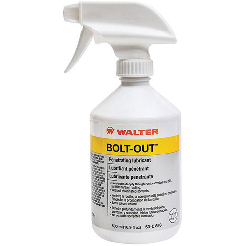 Walter Surface Technologies 53D893 Bolt-Out™ Penetrating Oil Bolt-Out™ Penetrating Oil, Trigger Bottle, 500 ml - Bottle