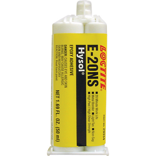 Loctite 237119 Hysol™ E-20NS Epoxy Hysol™ E-20NS Epoxy, Two-Part, Dual Cartridge, 120 g., Tan - Each