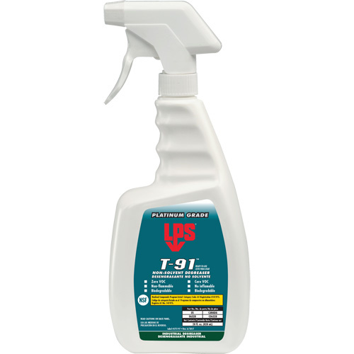 LPS C06328 T-91 Non-Solvent Degreaser, Trigger Bottle-(Bottle)