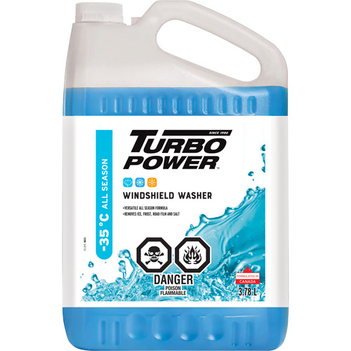 Recochem 15-204X52 Turbo Power® All-Season Windshield Washer Fluid Turbo Power<sup>®</sup> All-Season Windshield Washer Fluid, Jug, 3.78 L - Case of 4