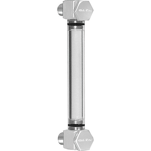 Oil-Rite Corp B3642-10500BB1W Round Nylon Liquid Level Gauge Round Nylon Liquid Level Gauge, Threaded, 5" L, 205°F (96.11° C) - Each