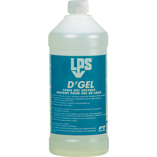 LPS 61232 D'Gel Cable Gel Solvent, 32 oz., Bottle-(Bottle)