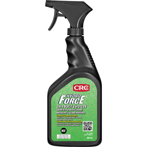 CRC Canada 1006272 HydroForce® Zero VOC General Purpose Cleaners HydroForce<sup>®</sup> Zero VOC General Purpose Cleaners, 946 ml, Trigger Bottle - Bottle