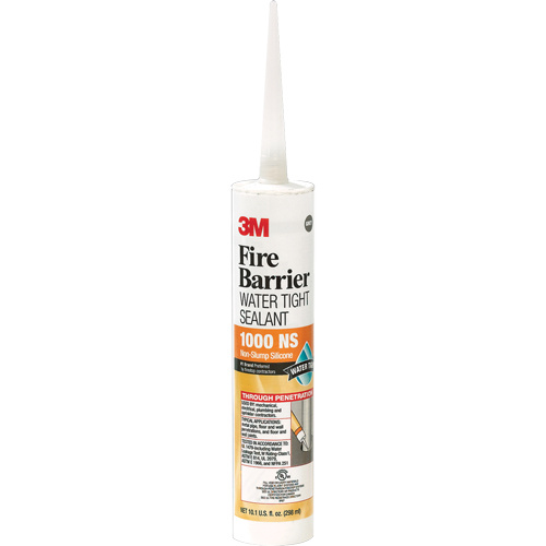 3M 1000NS-10.1OZ Fire Barrier Sealant, 0.3 L, Cartridge, Grey-(Each)