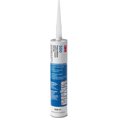 3M 550-CART-GRY Polyurethane Adhesive Sealant Polyurethane Adhesive Sealant, 310 ml, Grey - Each