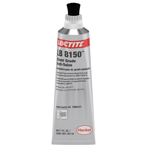 Loctite 1999141 Silver Grade Anti-Seize, Tube, 1600°F (871°C) Max. Temp.-(Each)