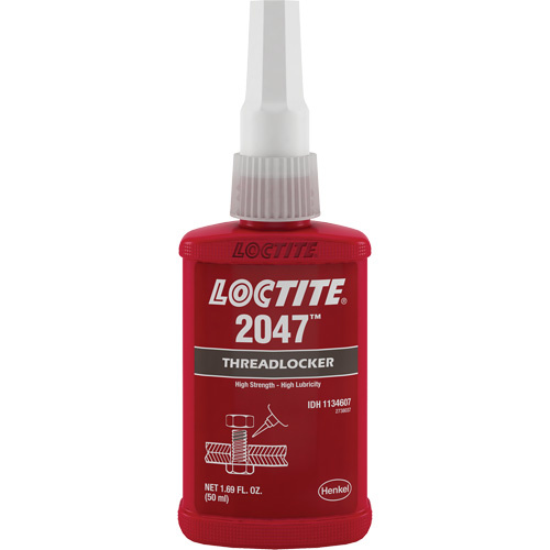 Loctite 1134607 2047 Threadlocker 2047 Threadlocker, Black, High, 50 ml, Bottle - Bottle