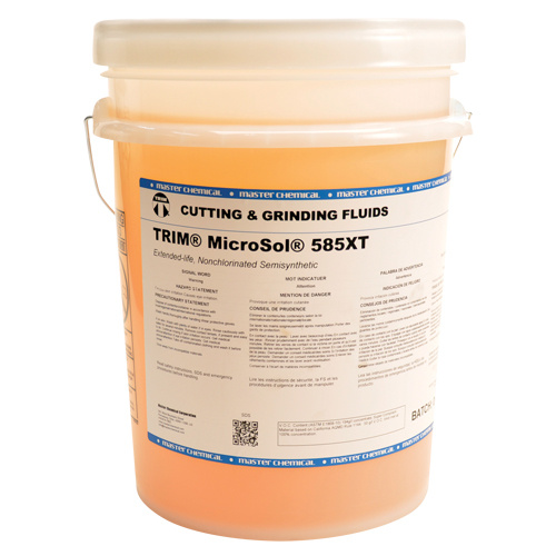 Master Fluid Solutions MS585XT/5 TRIM® Microsol® 585XT Semi-Synthetic Coolant TRIM<sup>®</sup> Microsol<sup>®</sup> 585XT Semi-Synthetic Coolant, Pail - Pail