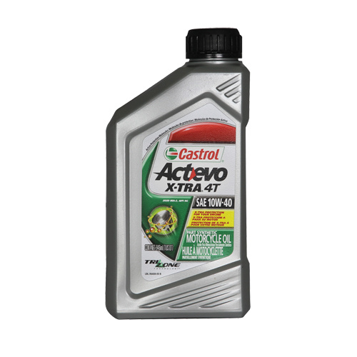 Castrol 0075266 ACTEVO® 4T 10W40 Motorcycle Oil ACTEVO<sup>®</sup> 4T 10W40 Motorcycle Oil, 946 ml, Bottle - Bottle