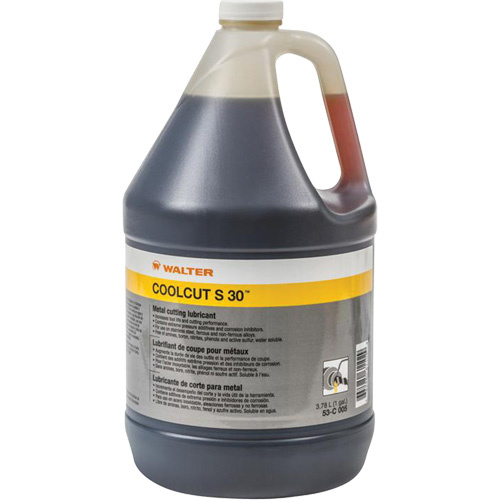 Walter Surface Technologies 53C005 Coolcut™ S-30 Water-Miscible Cutting Lubricant Coolcut™ S-30 Water-Miscible Cutting Lubricant, Jug - Each
