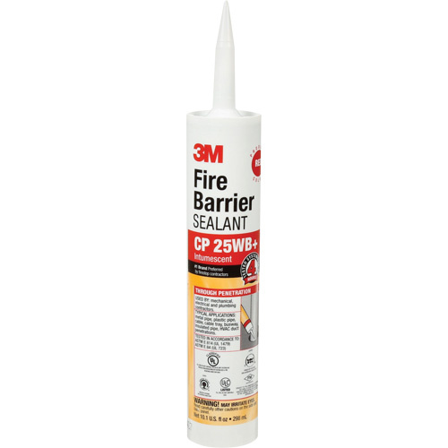 3M CP25WB+10.1OZ Fire Barrier Sealant CP, 298 ml, Cartridge, Red-(Each)