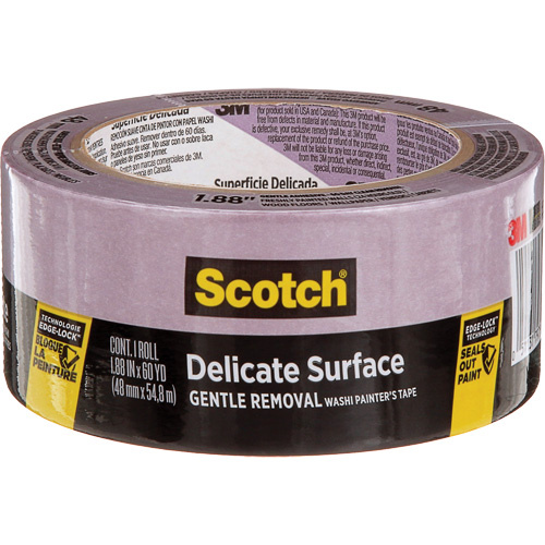 3M 2080-48EC Scotch Delicate Surface Painter's Tape 2080, 48 mm (1-7/8") x 55 m (180'), Purple-(Roll)