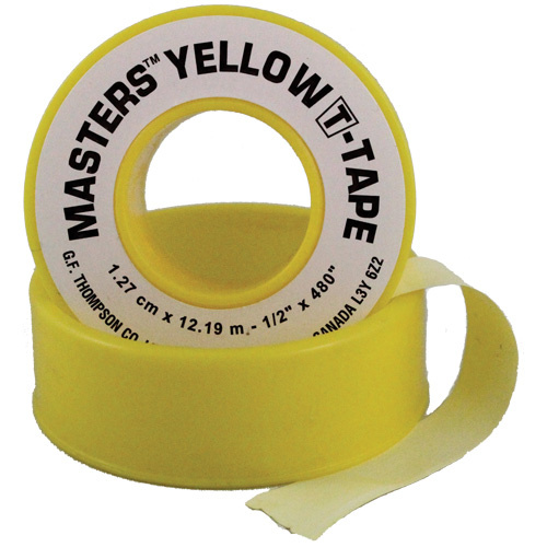 Masters TYB260V T-Tape, 260" L x 1/2" W, Yellow-(Roll)