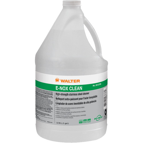 Walter Surface Technologies 53G305 E-Nox Clean™ Stainless Steel Cleaner E-Nox Clean™ Stainless Steel Cleaner, 3.78 L, Jug - Bottle