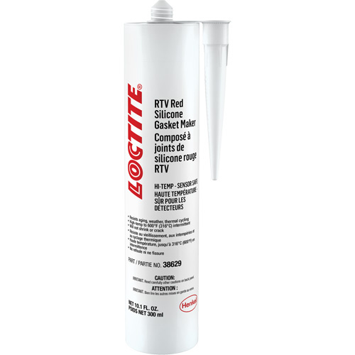 Loctite 545481 596 High Temp RTV Silicone Sealant 596 High Temp RTV Silicone Sealant, Cartridge, Red - Each