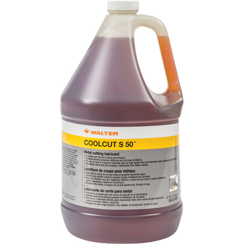 Walter Surface Technologies 53C025 Coolcut S-50™ Water-Miscible Cutting Lubricant Coolcut S-50™ Water-Miscible Cutting Lubricant, Gallon - Bottle