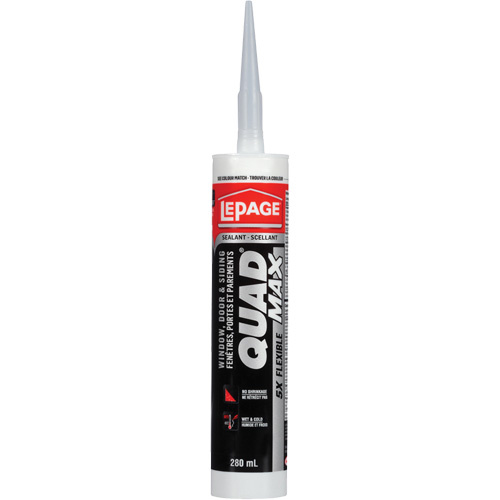 Lepage 1869818 Quad Max Siding & Window Sealant, 280 ml, Tube, Off-White-(Each)