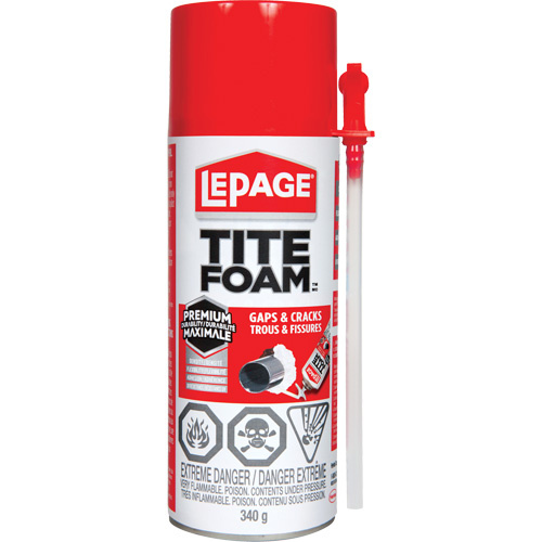 Lepage 2838724 Titefoam Gaps & Cracks Insulating Foam Sealant, Aerosol Can, White-(Can)
