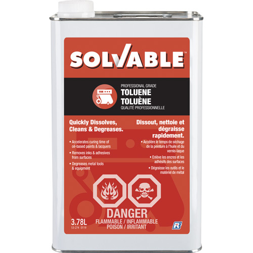 Solvable 53-274 Professional Grade Toluene Professional Grade Toluene - Each