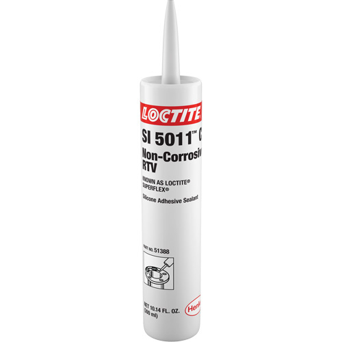 Loctite 234325 Superflex SI 5011CL Non-Corrosive RTV Silicone, Cartridge, Clear-(Each)
