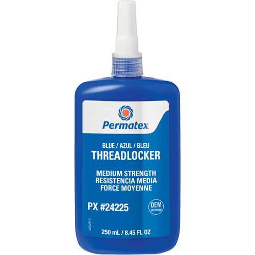 Permatex 24225 Threadlocker Threadlocker, Blue, Medium, 250 ml, Bottle - Bottle