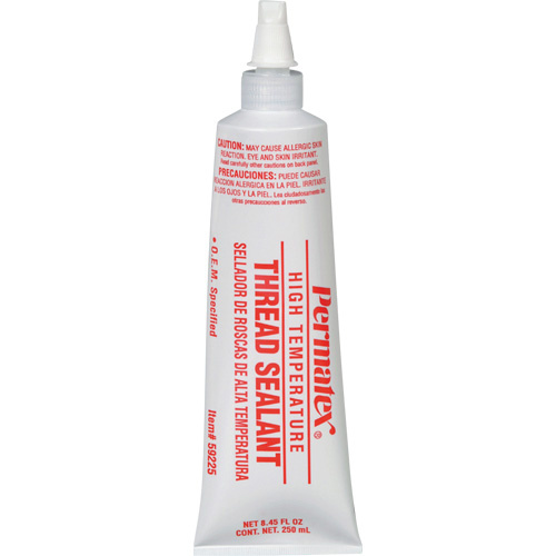 Permatex 59225 High Temperature Thread Sealant High Temperature Thread Sealant, Tube, 250 ml, -54° C - 204° C/-65° F - 400° F - Each