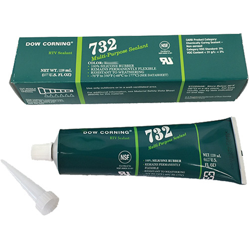 Dow Corning RTV-732-WH-90ML 732 Sealant, 90 ml, Tube, White-(Each)