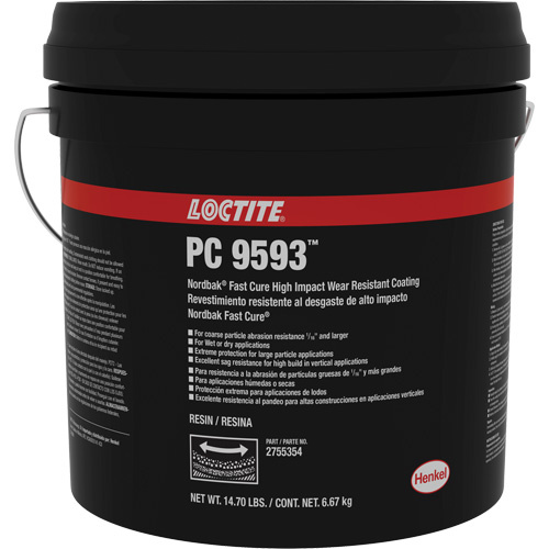 Loctite 2755354 9593 Nordbak Wear Prevention Coating, Blue, 10 kg, Pail-(Pail)