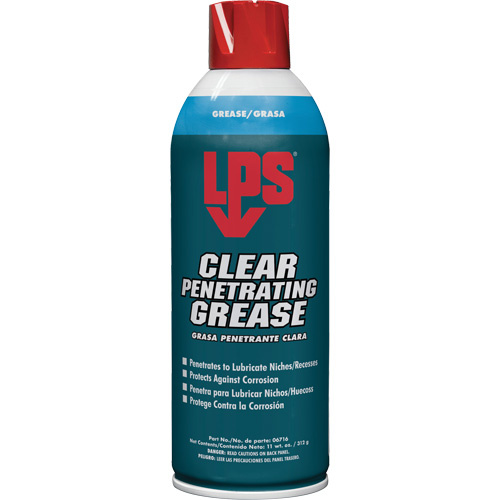 LPS C06716 Clear Penetrating Grease, 11 oz., Aerosol Can-(Can)