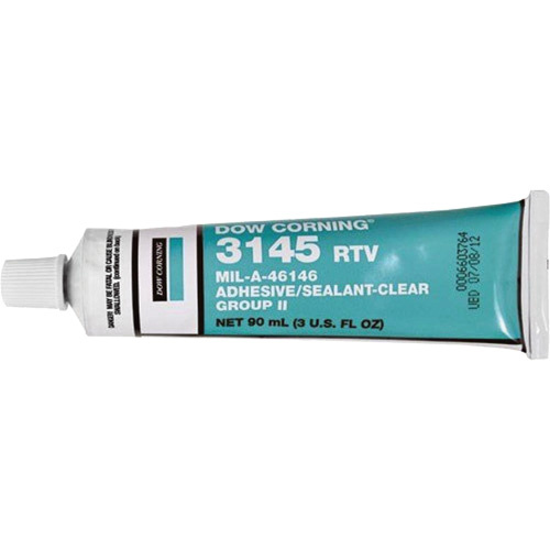Dow Corning 6017269 Dowsil RTV 3145 Silicone Adhesive Sealant MIL-A-46146, Tube, Clear-(Each)