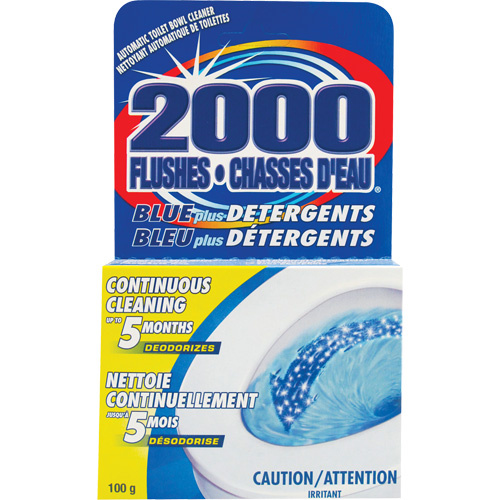 WD-40 90102 2000 Flushes® Blue Plus Toilet Bowl Cleaning Detergent 2000 Flushes<sup>®</sup> Blue Plus Toilet Bowl Cleaning Detergent, 100 g, Tablet - Case of 12