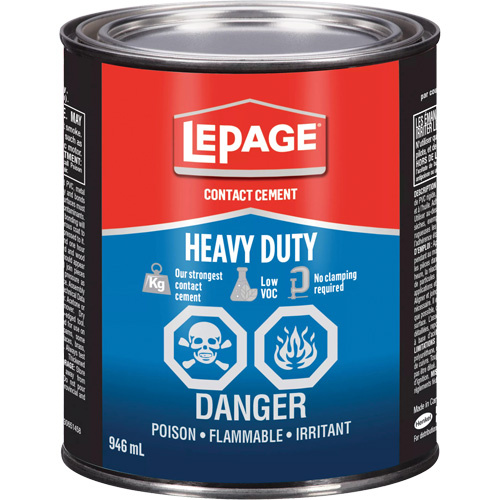 Lepage 2994432 Heavy-Duty Contact Cement Heavy-Duty Contact Cement, Can, 946 ml, Amber - Can