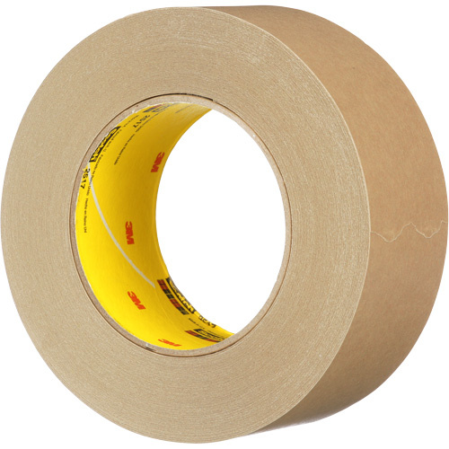 3M 2517-1-1/2X60 Scotch Flatback Masking Tape 2517, 36 mm (1-1/2") x 55 m (180'), Tan - (Roll)