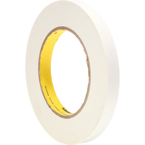 3M 256-1/2X60-WHT Scotch Printable Flatback Paper Tape 256, 12 mm (1/2") x 55 m (180'), White-(Roll)