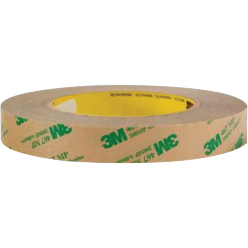 3M 468MP-1X60 Adhesive Transfer Tape, 25.4 mm (1") W x 55 m (180') L, 5 mils-(Roll)