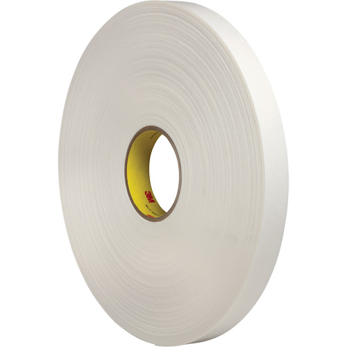 3M 4462W-1X72 Double-Coated Foam Tape, 66 m (216') L x 25.4 mm (1") W, 31 mils, Polyethylene - (Roll)