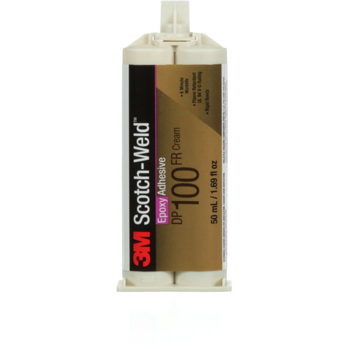 3M DP100FR-1.64OZ Scotch-Weld Adhesive, 1.7 fl. oz., Cartridge, Two-Part, Off-White-(Each)