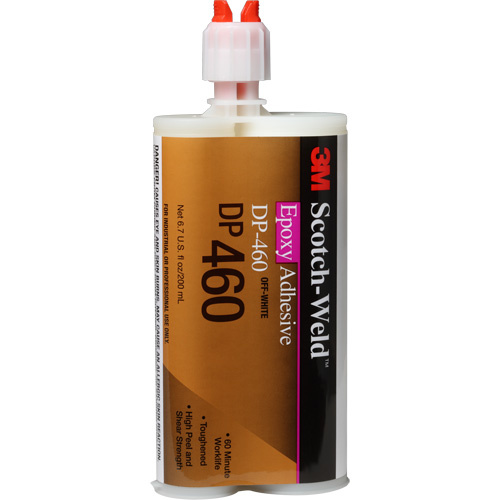 3M DP460-200ML-WHT Scotch-Weld Adhesive, 200 ml, Cartridge, Two-Part, Off-White-(Each)