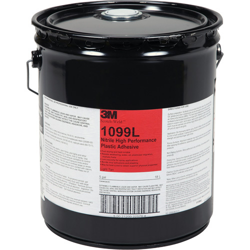 3M 1099L-5GAL Nitrile High-Performance Plastic Adhesive Nitrile High-Performance Plastic Adhesive - Pail